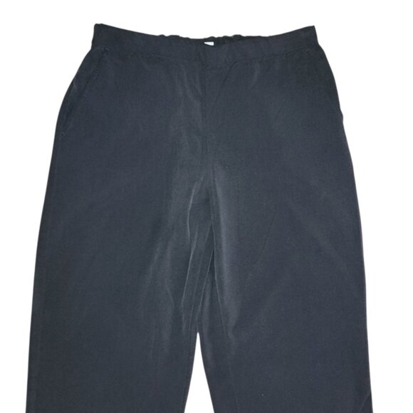 Sag Harbor Pants Womens Size 12P 12 Petite Solid Black Comfort Stretch Pull On - Picture 3 of 6